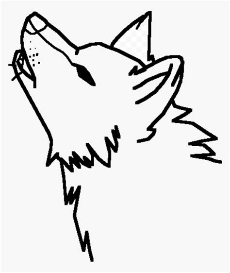 Easy A Howling Wolf Cute Drawing Clipart Transparent Howling Wolf