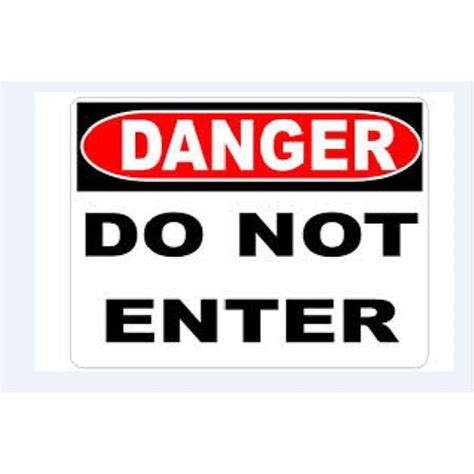 Aluminum Reflective Do Not Enter Sign Signage For Outdoor Shape