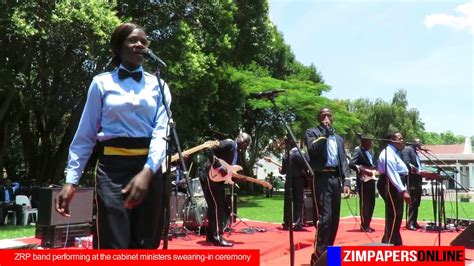Cabinet makes it mark on today. ZRP band performing at the cabinet ministers swearing in ...