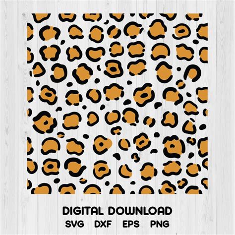 Layered Leopard Print Pattern Digital Download Svg
