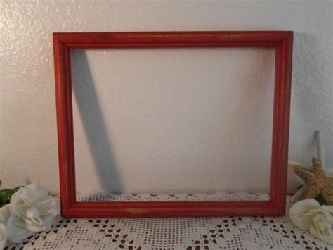 Rustic Red Frame 11 X 14 Shabby Chic Distressed Wood Picture Photo
