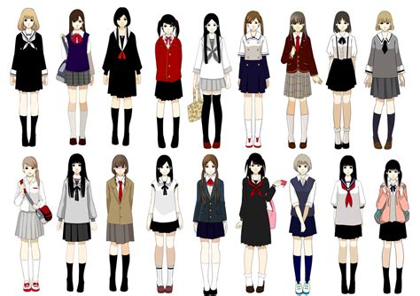 Pin By Andrew Zhao On For Reference School Uniform Anime Anime