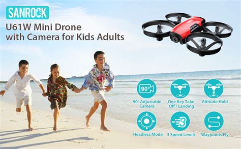 Sanrock U61w Mini Drone Pour Enfant Avec 720p Caméra Hd Wifi Fpv 2