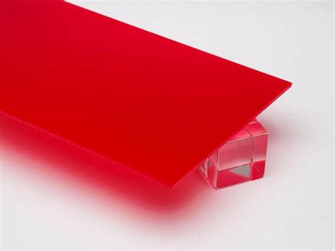 Acrylic Red Translucent Plexiglass 125 18 X 24 X 48 Sheet 2283