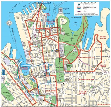 Sydney Cbd Mapa Plano De Cbd Sydney Australia