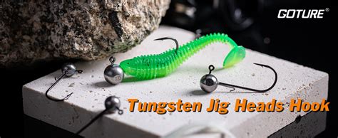 Amazon Com Goture Jig Heads Tungsten Ball Jig Heads Round Jig Head