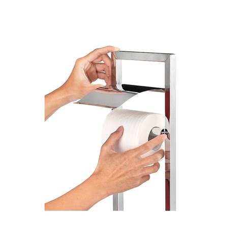 Idimex Porte Papier Toilette Renate Support Sur Pied Pour Papier Hygiénique Distributeur