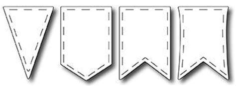 Frantic Stamper Precision Die - Medieval Banners (set of 4 dies) In