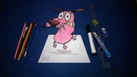 How To Draw Courage The Cowardly Dog Sketch Youtube