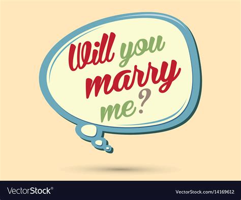 Will You Marry Me Text In Balloons Royalty Free Vector Image