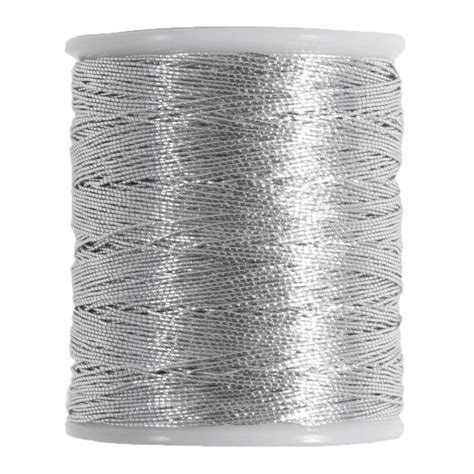 Metallic Embroidery Thread 40 Gauge Silver Trimits
