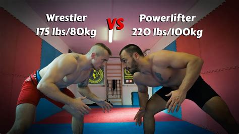 Wrestling VS Powerlifting Lbs Wrestler VS Lbs Powerlifter YouTube