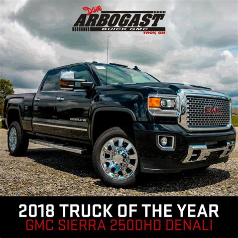 Gmc Sierra Denali 2500hd Named 2018 Pickup Truck Of The Year Dave