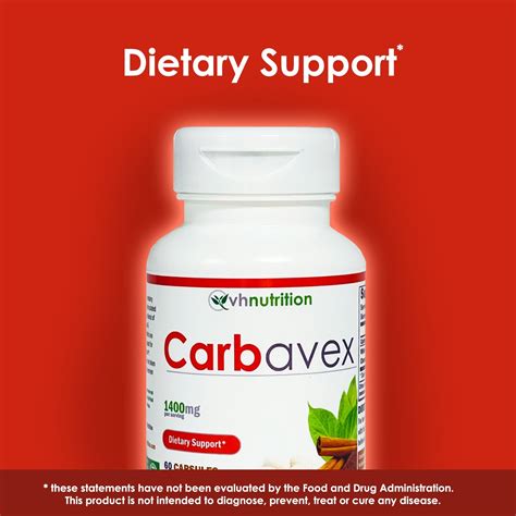 Vh Nutrition Carbavex Natural Carb Blocker Formula White Kidney Be
