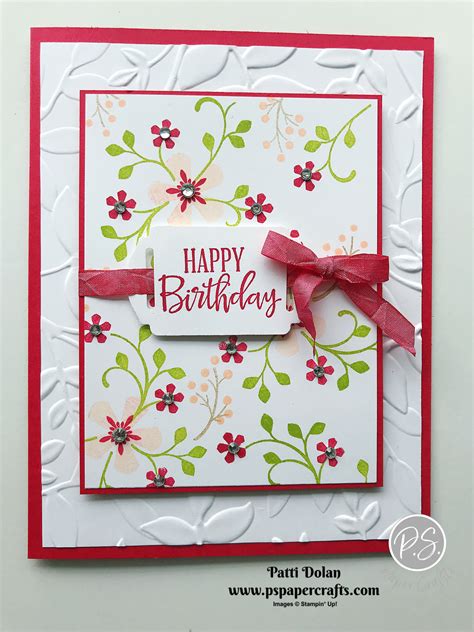 Pretty Birthday Card Using Thoughtful Blooms — Ps Paper Crafts