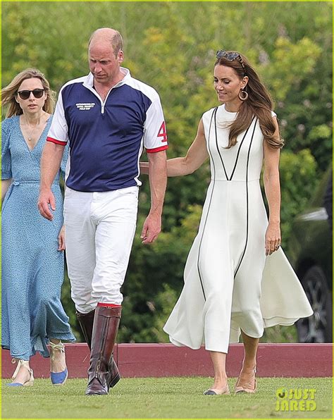 Prince William And Duchess Kate Middleton Engage In Rare Pda At His Polo
