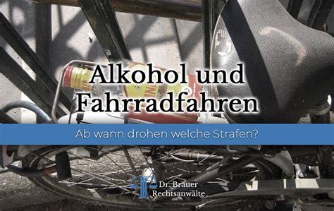 Fahrrad Alkohol Führerschein Probezeit Information Online