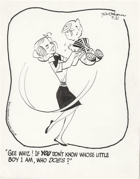 Ketcham Hank Dennis The Menace Daily 921 1972 Dennis Swung By Mom