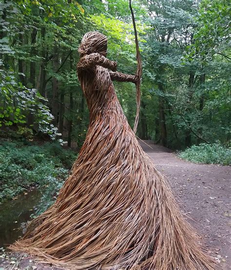 This Artist Releases Beautiful Woven Sculptures Into The Forests Of