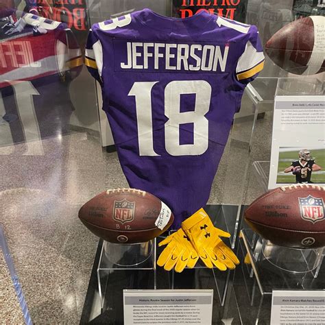 Pro Football Hall Of Fame Recognizes Justin Jeffersons Historic Rookie