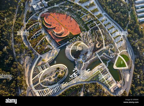 Aerial View Of Royal Botanic Gardens Cranbourne Australia Stock Photo