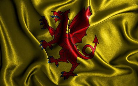 1366x768px 720p Free Download Somerset Flag Silk Wavy Flags