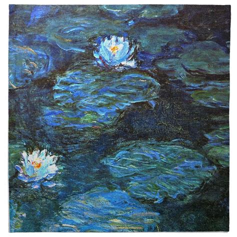 An Oil Painting Of Water Lilies And Lily Pads