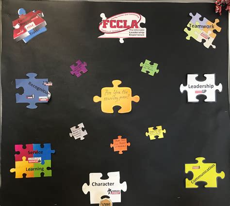 Fccla Puzzle Pieces Bulletin Board Virginia Association