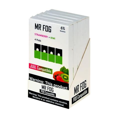 Juul pods, juul compatible pods, juul pods, juul pods cheap, juul pods flavors, juul pods for sale, juul pods near me, mango juul pods, nicotine free juul buy juul pods online today and improve on your smoking habits with our nicotine juul pods and vaporizers. Mr Fog Strawberry + Kiwi 4 Pods - Juul Pods Near Me