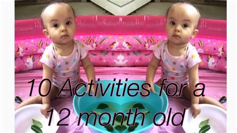 10 Diy Activities For A 12 Month Old Youtube