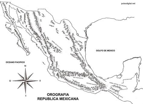 Mapa De Relieve De Mexico