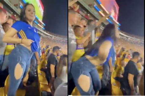 VIDEO Aficionada Celebra Con Topples Gol De Gignac Y Triunfo De Tigres