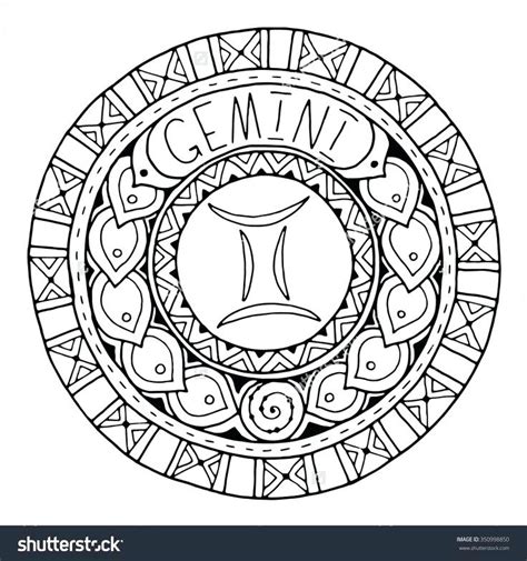 Gemini zodiac sign coloring page from star signs category. Zodiac Signs Coloring Pages at GetDrawings | Free download
