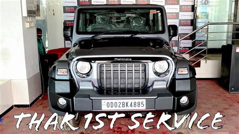 2020 Mahindra Thar First Service Cost Explained Youtube