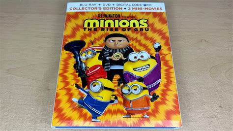 Minions The Rise Of Gru Collectors Edition Blu Ray Unboxing Youtube