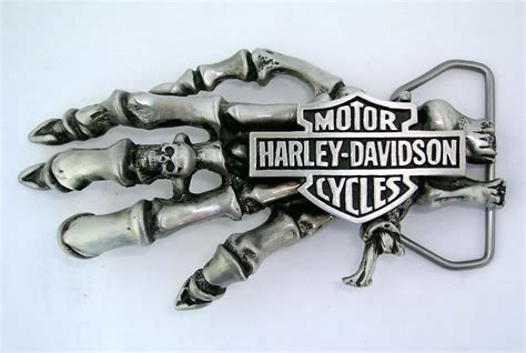 Harley Davidson Motorcycle Knucklehead Panhead Skeleton Skull Belt