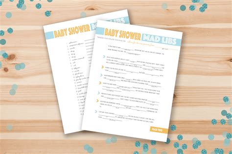 Bridal mad libs game template fun wedding madlibs game bachelorette party diy instant download pdf jpeg. Free Printable Baby Shower Mad Libs - Project Nursery