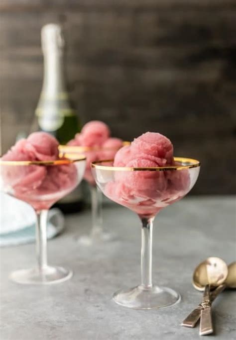 Pomegranate Champagne Sorbet Recipe The Cookie Rookie