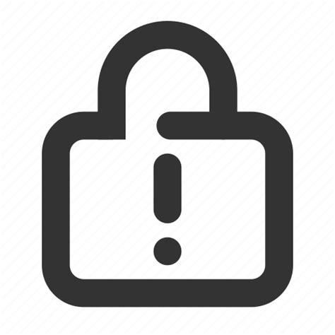 Lock Protection Security Alert Icon Download On Iconfinder