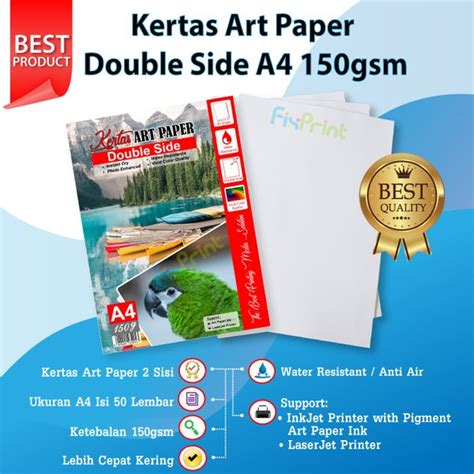 Jual Kertas Art Paper A Gsm Pack Lembar Di Lapak Fixprint Indonesia Bukalapak