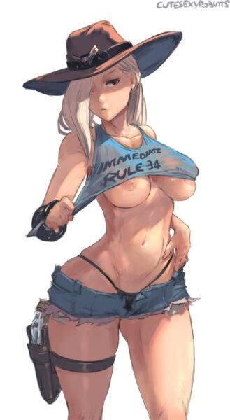 Ashe Cutesexyrobutts Overwatch Hentai Arena