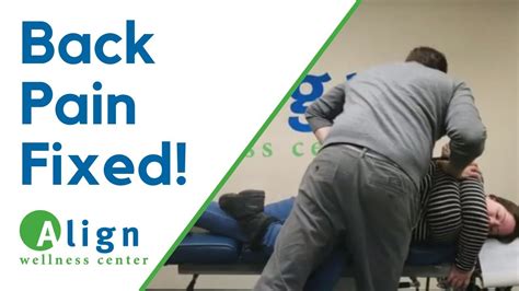 How To Crack Lower Back Hips — Real Chiropractic Adjustment Youtube