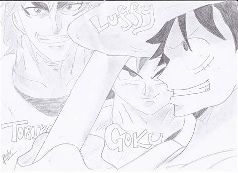 Luffy Toriko Goku By Luffymo On Deviantart