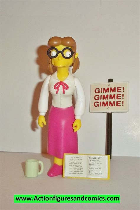 Simpsons Miss Hoover 2003 Series 14 Complete Wos Mrs Ms The Simpsons Action Figures Simpson