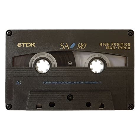 TDK SA90 mid-90s era chrome blank audio cassette tapes - Retro Style Media