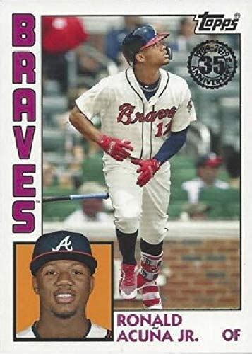 2019 Topps Series 1 Ronald Acuna Jr 1984 Topps 35th