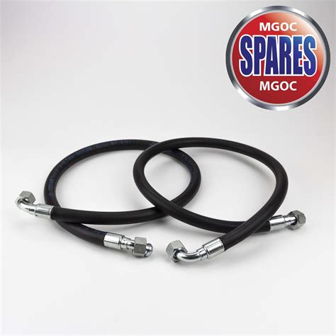 Classic Mg Mgb Mga Up To 1967 Rubber Oil Cooler Hose Set Of 2 Ahh8192
