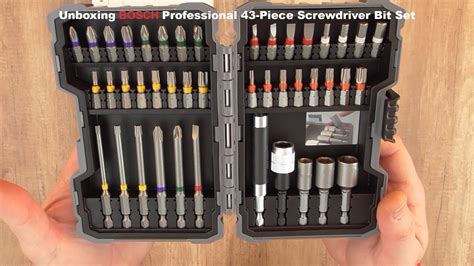 Unboxing Bosch Professional 43 Piece Screwdriver Bit Set Bob The Tool