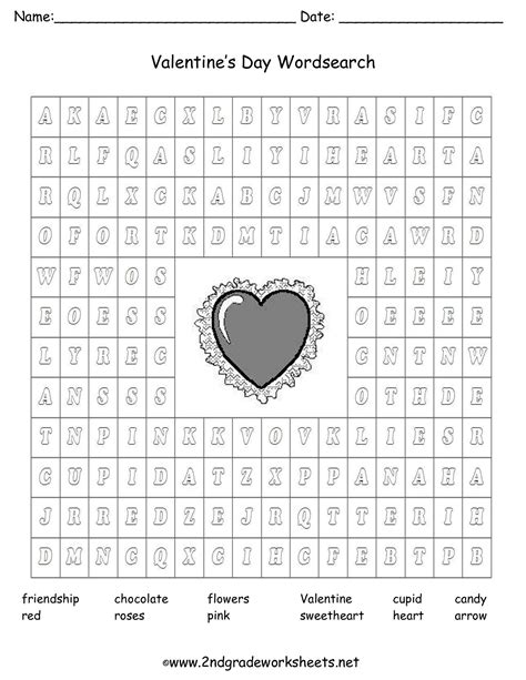 Valentines Day Printouts And Worksheets