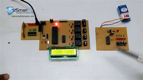 Rf Based Home Automation System Using 8051 Based Microcontroller Youtube